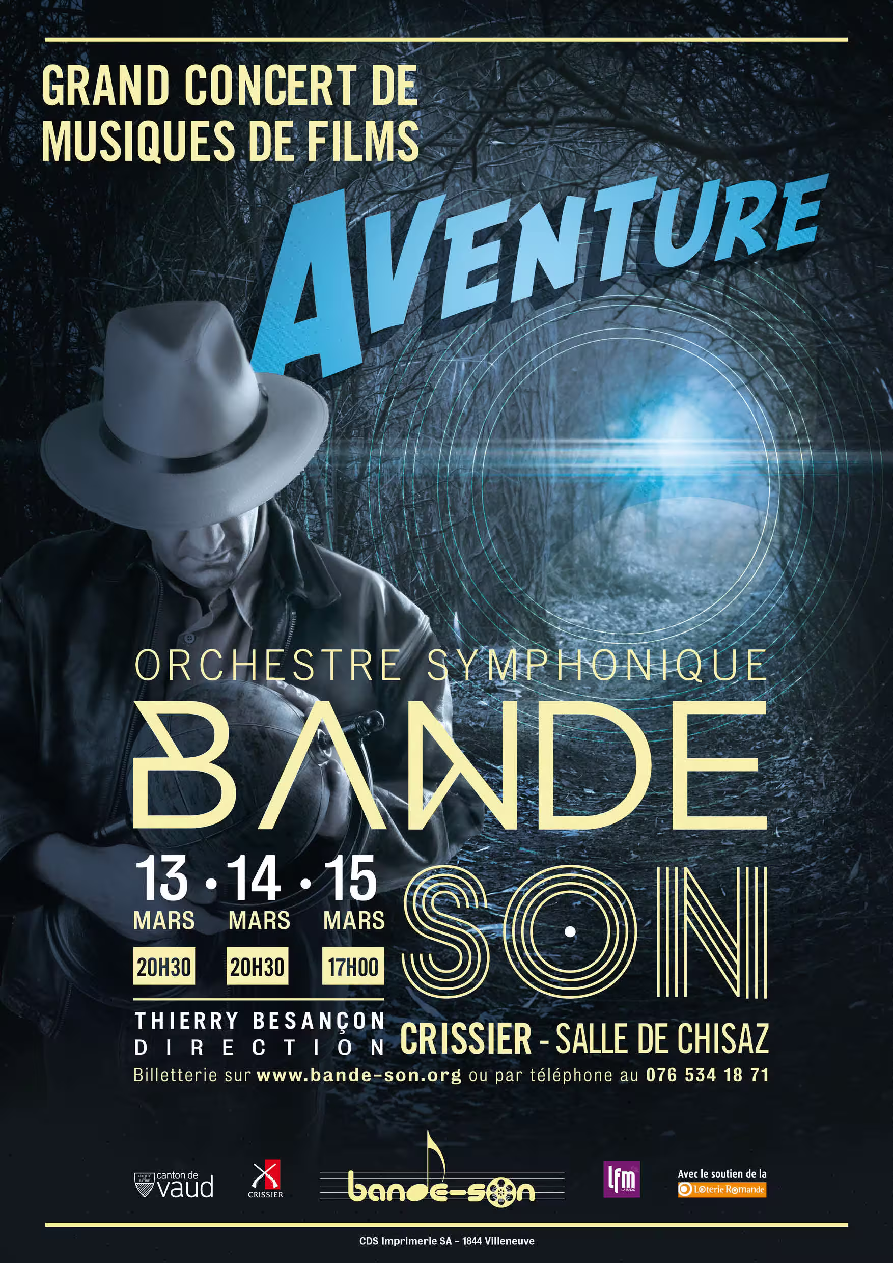 Affiche du concert Musiques de films d'aventure
