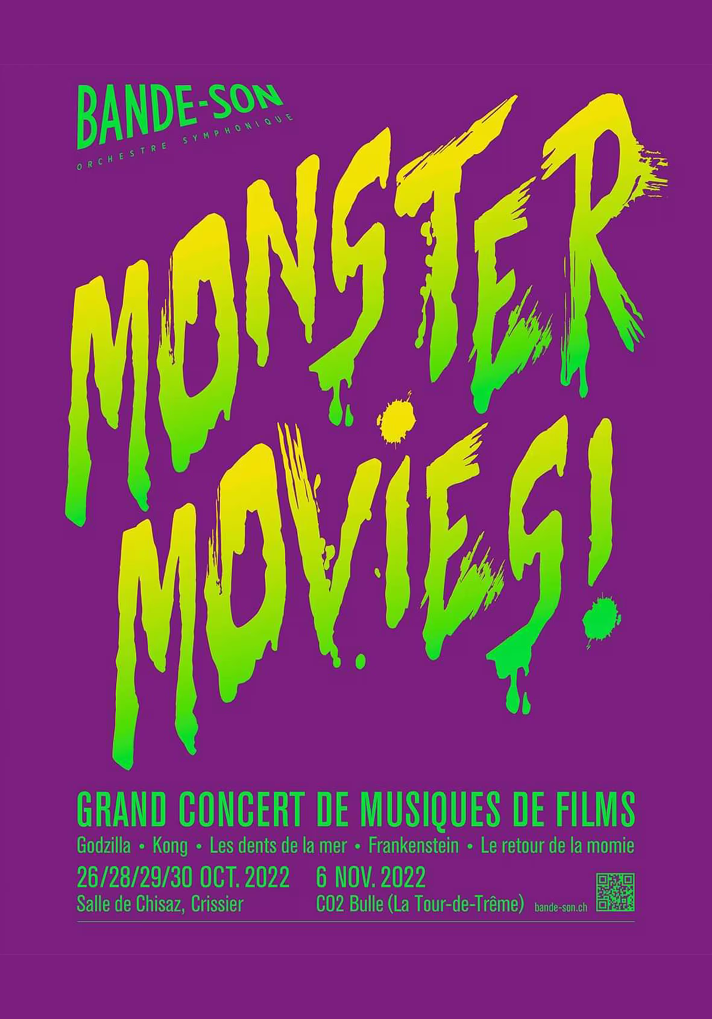 Affiche du concert Monster Movies