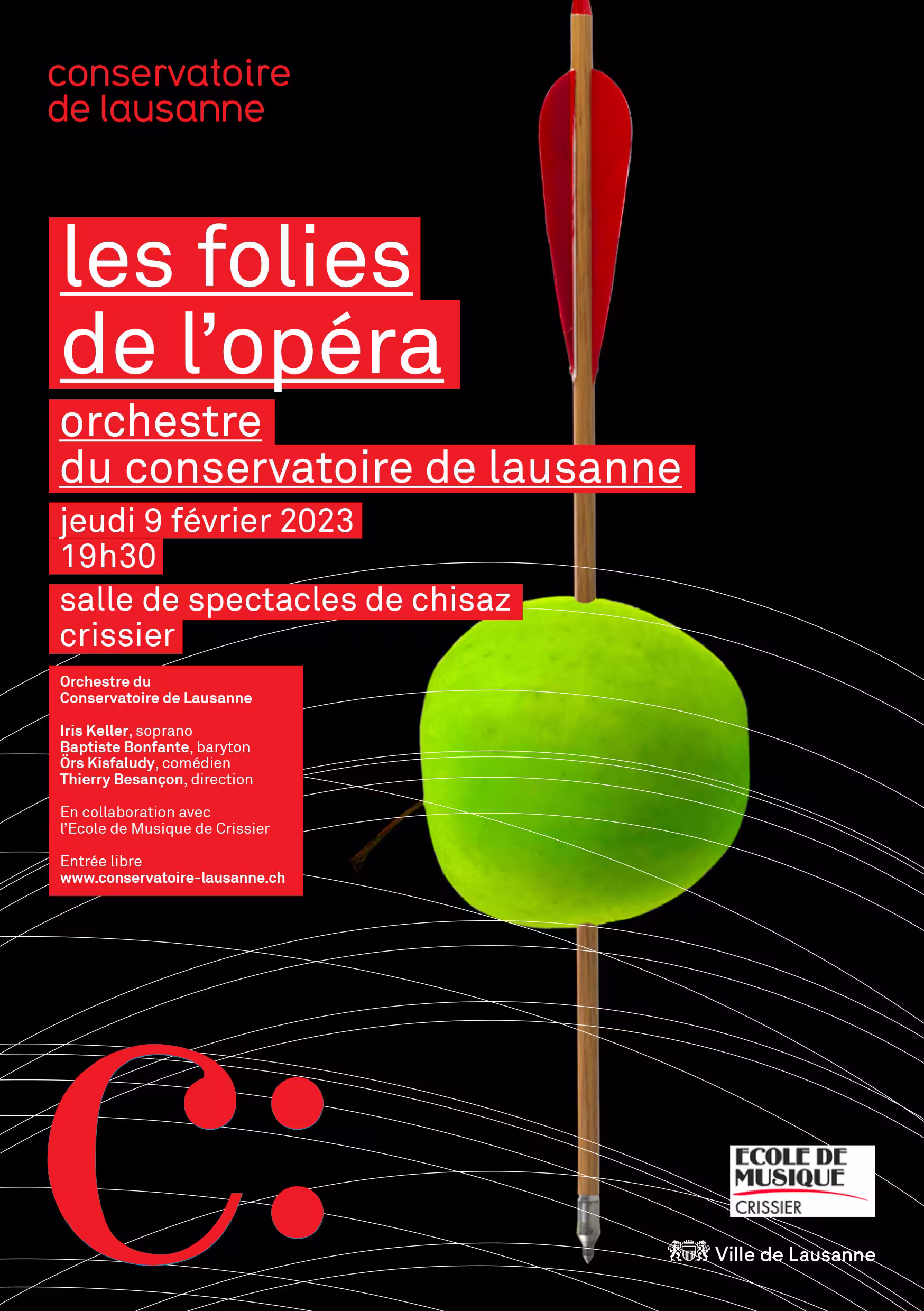 Affiche du concert Les Folies de l’opéra