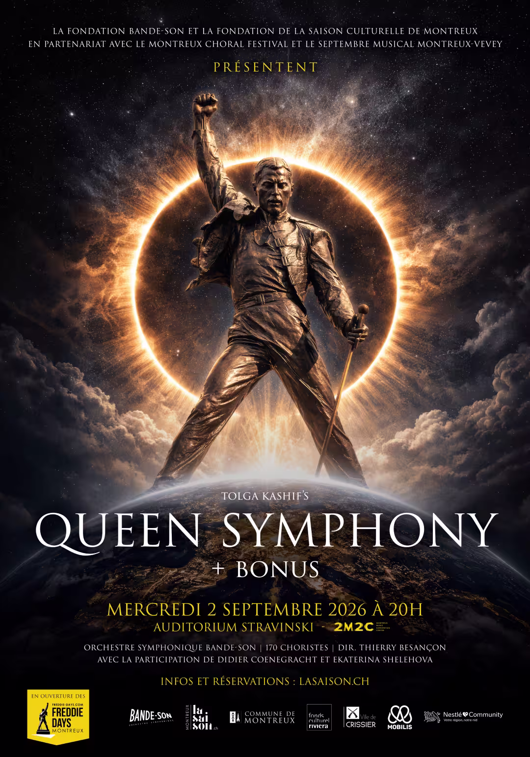 Affiche du concert Queen Symphony 2026